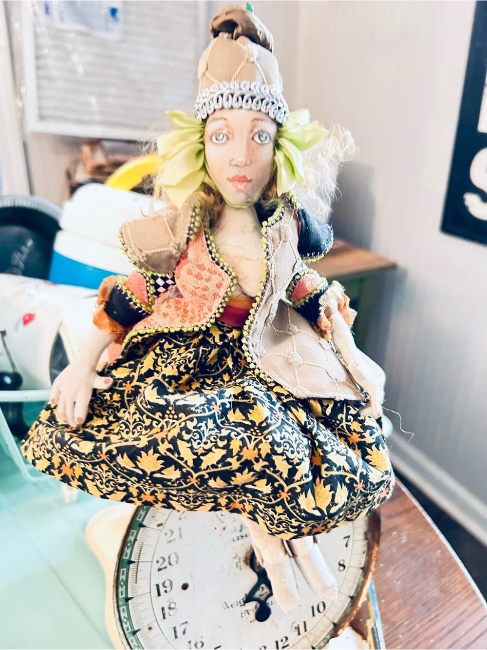 Vintage handmade art doll